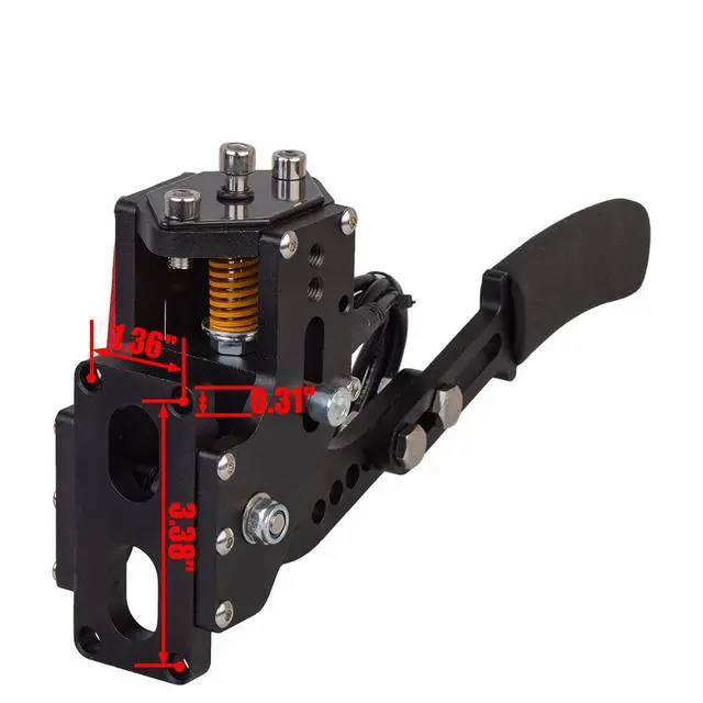 Alt view image 3 of 7 - PC Racing Game USB Handbrake for 16Bit SIM for Racing Games, Compatible with G27 G29 G920 G923 T500 T300 Simulate Linear HandbrakeWith Fixing Clip and Plate