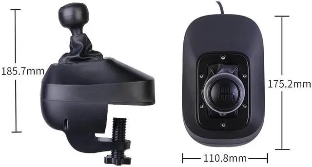 Alt view image 6 of 7 - Gaming Gear Shifter - Compatible with G29 G27 G25 G920 T300RS/GT Racing Wheels, Six-Speed H Pattern with Reverse, Ideal for ATS ETS WRC Sim Racing Games