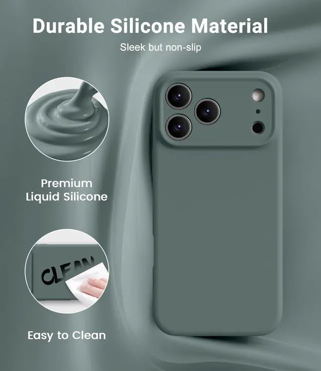 Alt view image 3 of 7 - for iPhone 17 Pro Case - Compatible with MagSafe, Camera Control Button & Shockproof Protection (Pine Green)