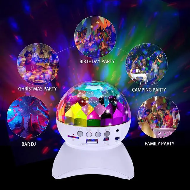Alt view image 5 of 7 - Disco Ball Home Party Light Show Speaker