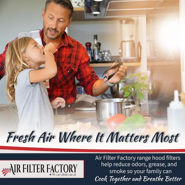 Alt view image 4 of 6 - Range Hood Filter Replacement For 41F, 97007696, 97005687 Fits Broan Nutone Ductless Exhaust Fan Filter - 8.75 X 10.5 X .44 Inches Grease Mesh Carbon Kitchen Screen