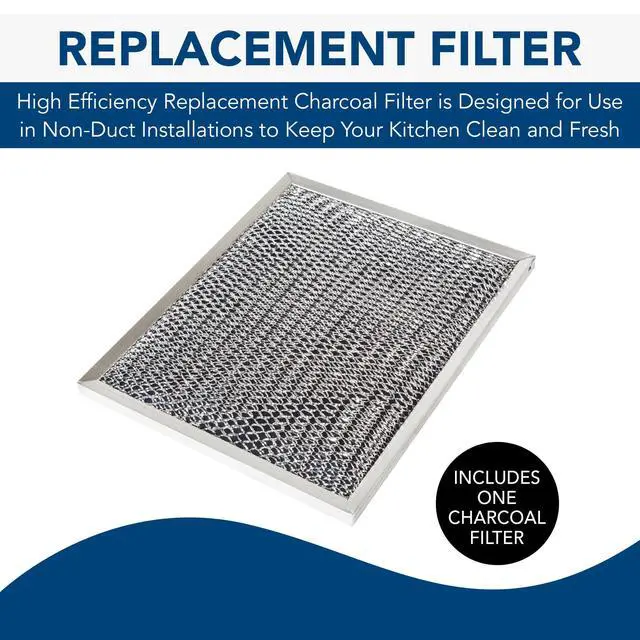 Alt view image 3 of 6 - 41F Replacement Charcoal Filter for Ductless Range Hood Series, Carbon Air Filter, Charcoal Air Filter for Kitchen