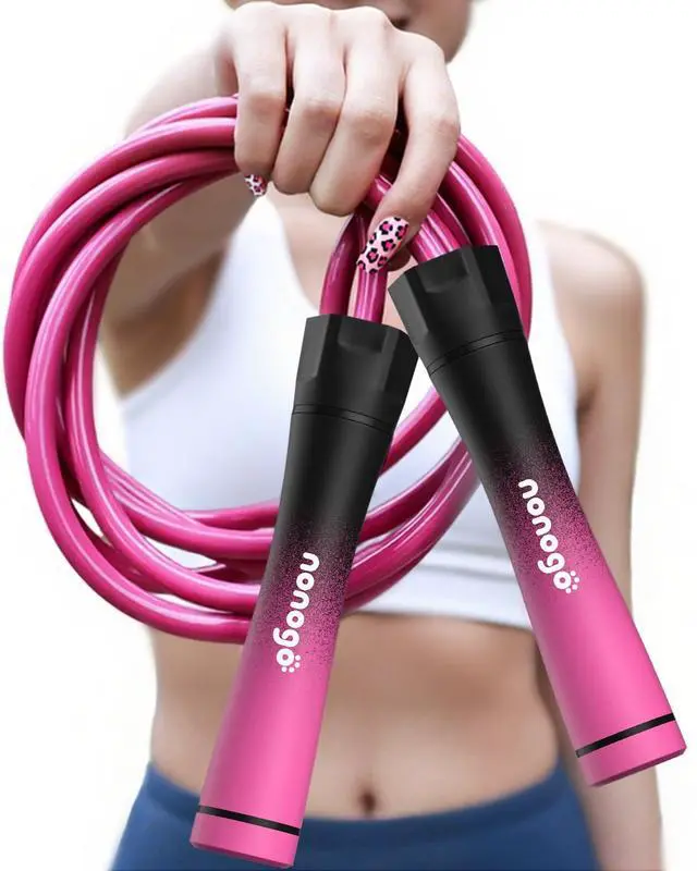 Main image of 1.1LB Weighted Jump Rope for Women Adjustable 10mm Heavy PVC Skipping Rope for Fitness, Ideal for High-Intensity Training, MMA, Boxing, CrossFit, Weight-loss Workouts