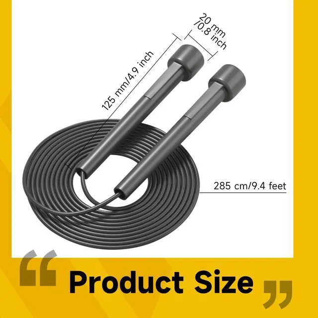 Alt view image 5 of 6 - 10 Pack Adjustable Jump Rope for Fitness and Exercise - PVC Skipping Rope for Men, Women and Teens - Tangle-Free for Keeping Fit, Training, Workout Black