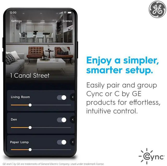 Alt view image 7 of 7 - GE Smart Temperature Sensor, Works with Cync Smart Thermostat (Required and Sold Separately) to Reduce Hot and Cold Spots, Easy Mounting and DIY Installation, White