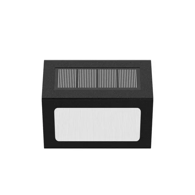 Alt view image 4 of 7 - Warm White Solar Lights for Deck Step Fence, Black SST Housing, 6 Pack | Soft warm non-glare LED lamp, sturdy stainless steel casing with black coating, for deck, step, fence, pathway, Rainproof