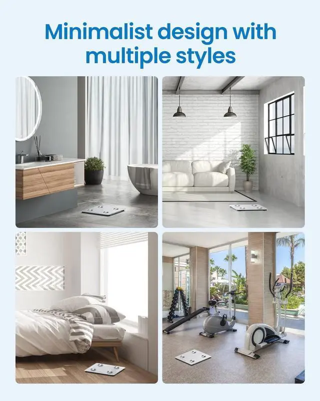 Alt view image 7 of 7 - Smart Scale, Digital Bathroom Scale for Weight, Scale with BMI, Body Fat, Muscle Mass, Body Composition Analysis, Highly Accurate Bluetooth Scale with APP, 400lbs, White-Elis 1