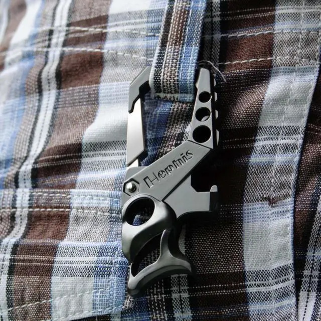 Alt view image 3 of 6 - Heavy Duty Key Chain Bottle Opener,Carabiner Car Key Chains for Men and Women(Black