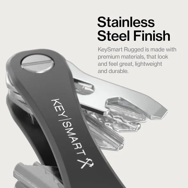 Alt view image 5 of 7 - Rugged - Multitool Key Holder for Keychain w/Bottle Opener and Pocket Clip, Organizer for Keys, EDC Keychains, Ring for Car Fobs Key Chains, Expandable (Up to 14 Keys, Black)