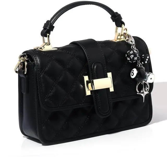 Alt view image 4 of 7 - 8 Ball Dice Charm Keychain - Cool Black Bag Purse Handbag Backpack Car Accessories - Y2K Aesthetic Star Key Chain for Women Men(Black)