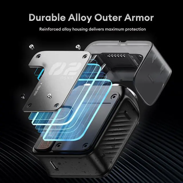 Alt view image 3 of 7 - Mini Electric Shaver for Men,9000Rpm Electric Razor for Men,Magnetic Dual-Head Rotary Pocket Shaver IPX7 Waterproof Wet & Dry for Shaving Face,USB-C Rechargeable for Home,Car,Travel(Gray)