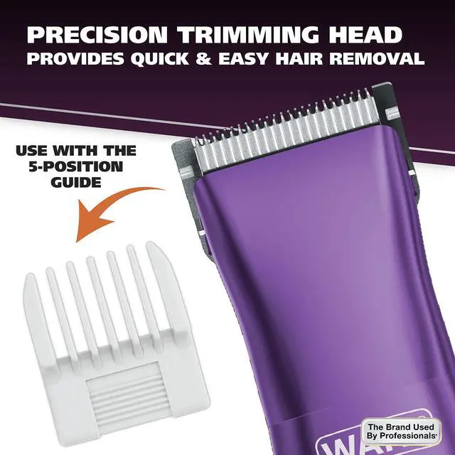 Alt view image 2 of 7 - Pure Confidence Rechargeable Electric Trimmer, Shaver, & Detailer for Smooth Shaving & Trimming of The Face, Underarm, Eyebrows, & Bikini Areas Model 9865-100