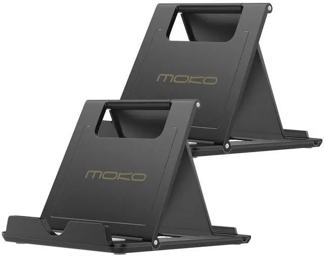 Main image of 2PCS Phone/Tablet Stand, Desktop Holder for 4-11" Device, Fit with iPhone 17/17 Air/17 Pro/17 Pro Max, iPhone 16/Pro/Pro Max/Plus, iPhone 15/Pro/Pro Max/Plus, iPhone 14/Pro/Pro Max/Plus
