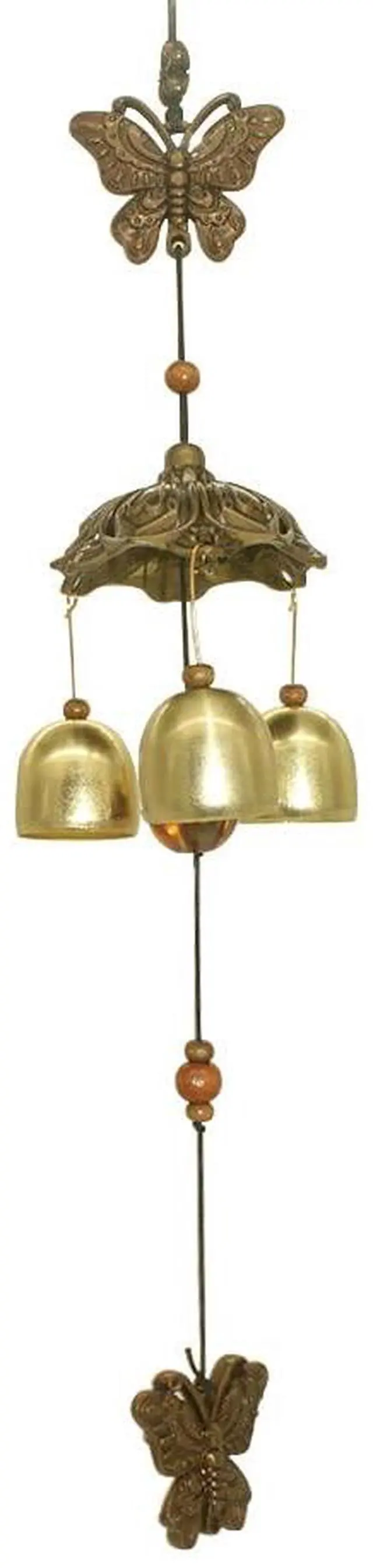 Alt view image 5 of 5 - Butterfly Wind Chimes Small Metal Garden Bells Spring Wind Chime for Garden Yard Patio Hanging Decoration Gift