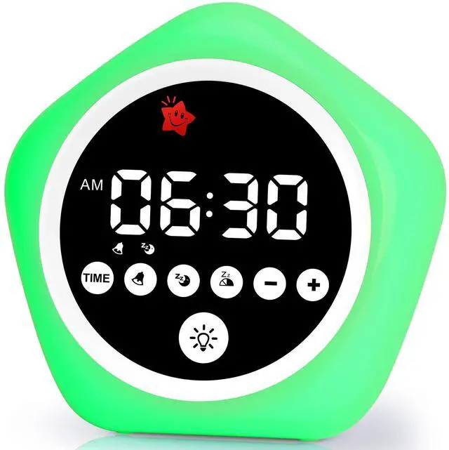 Main image of Kids Alarm Clock, Ok to Wake Clock with Green Light Red Light, Toddler Sleep Training Clock for Children