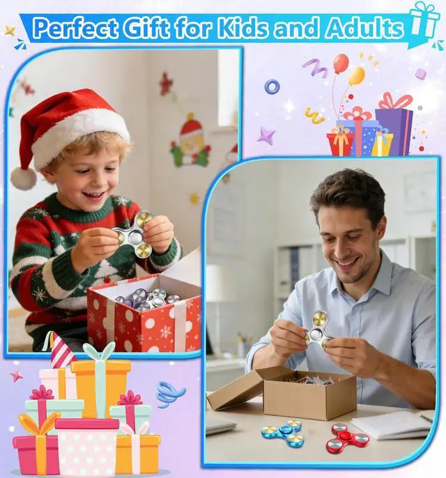 Alt view image 6 of 6 - Fidget Spinner Toy Ultra Durable Stainless Steel Bearing High Speed Precision Metal Material Hand Spinner Focus Anxiety Stress Relief Boredom Killing Time Toys Silver