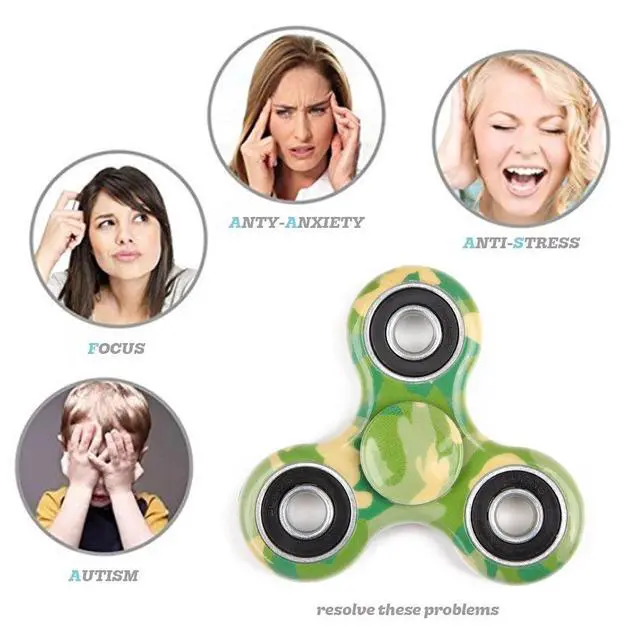 Alt view image 7 of 7 - 12 Pack Fidget Spinner Toy, Finger Spinner Fidget Pack-Anxiety Toys Stress Relief Reducer- Party Favors for Kids/Adults Birthday Party Favor Goodie Bag Stuffers Classroom Prizes