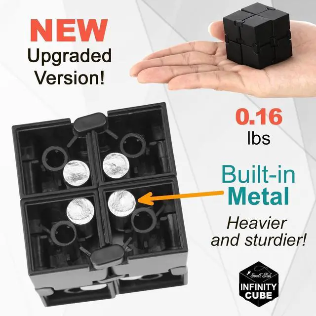 Alt view image 3 of 7 - Infinity Cube Sensory Fidget Toy, EDC Fidgeting Game for Kids and Adults, Cool Mini Gadget Best for Stress and Stress Relief and Kill Time, Easter Stocking Stuffers Unique Idea for Fingers and Hands