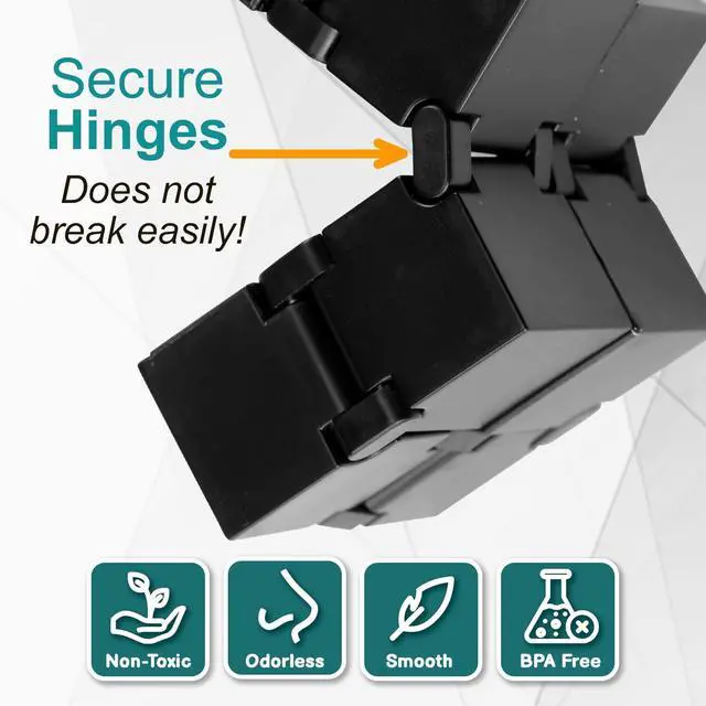 Alt view image 4 of 7 - Infinity Cube Sensory Fidget Toy, EDC Fidgeting Game for Kids and Adults, Cool Mini Gadget Best for Stress and Stress Relief and Kill Time, Easter Stocking Stuffers Unique Idea for Fingers and Hands