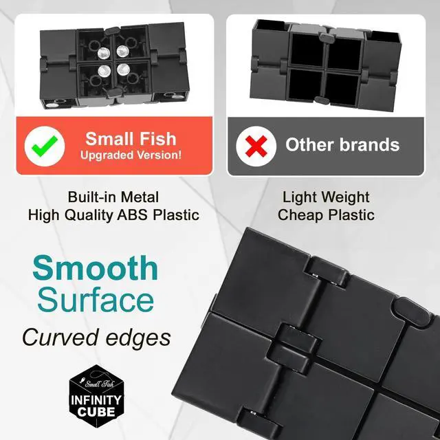 Alt view image 5 of 7 - Infinity Cube Sensory Fidget Toy, EDC Fidgeting Game for Kids and Adults, Cool Mini Gadget Best for Stress and Stress Relief and Kill Time, Easter Stocking Stuffers Unique Idea for Fingers and Hands