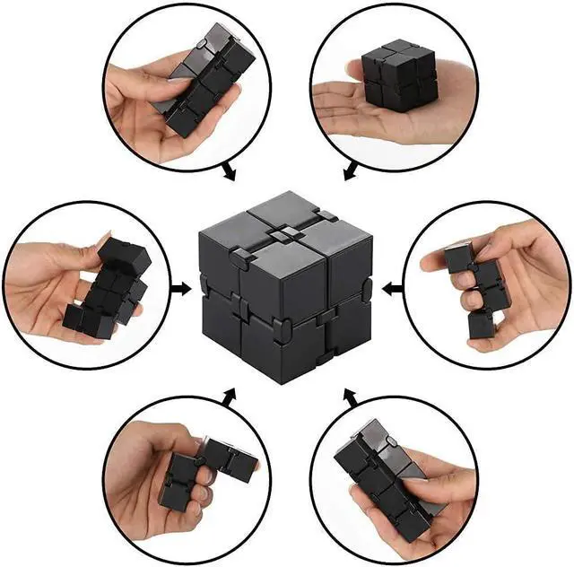 Alt view image 6 of 7 - Infinity Cube Sensory Fidget Toy, EDC Fidgeting Game for Kids and Adults, Cool Mini Gadget Best for Stress and Stress Relief and Kill Time, Easter Stocking Stuffers Unique Idea for Fingers and Hands