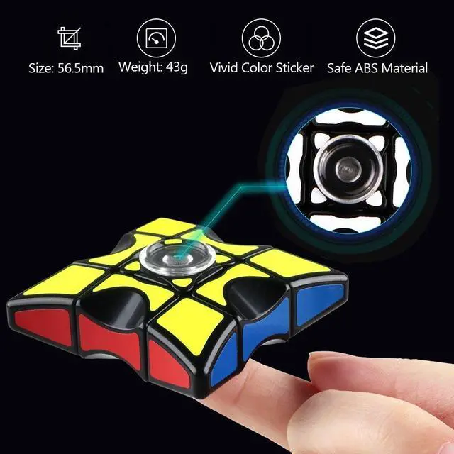 Alt view image 3 of 7 - Fidget Spinners Cube, 1x3x3 Floppy Cube Puzzle Fidget Spinner Anti-Anxiety Fidget Toys for Kids Adults