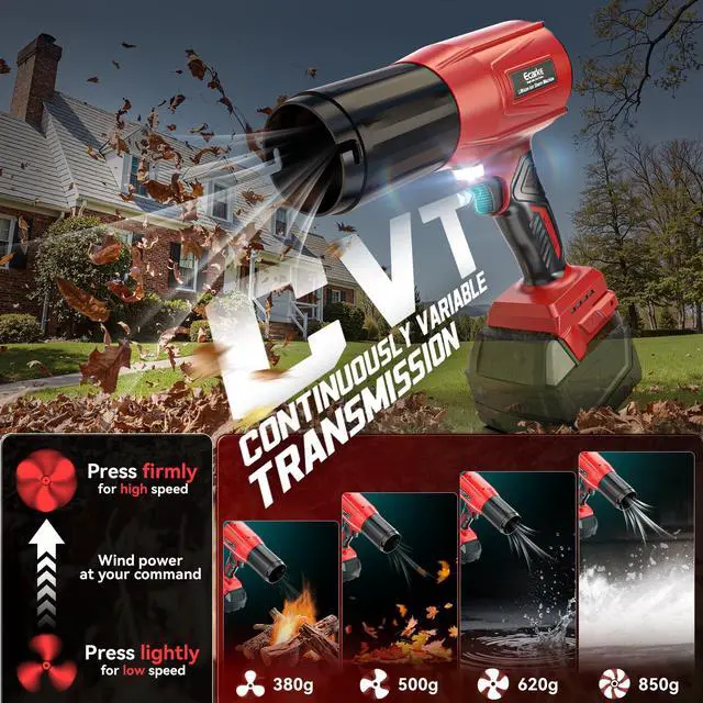 Alt view image 5 of 7 - 800,000 RPM Leaf Blower Compatible with Milwaukee 18V: Ecarke Cordless Dust Blower, Electric Turbo Jet Blower Handheld Battery Powered with Brushless Motor for Patio Garden Lawn(Tool Only, No Battery)