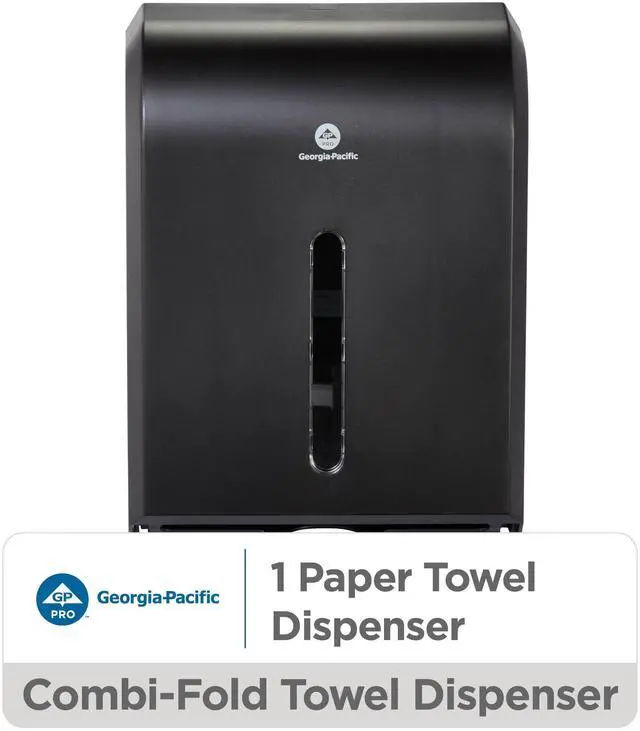 Alt view image 2 of 7 - Combi-Fold Paper Towel Dispenser, 56650A, Black