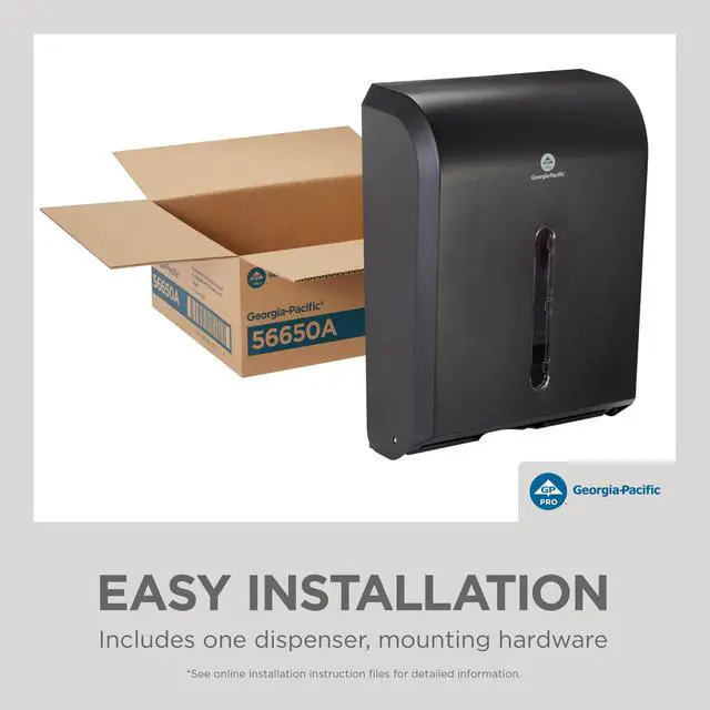 Alt view image 6 of 7 - Combi-Fold Paper Towel Dispenser, 56650A, Black