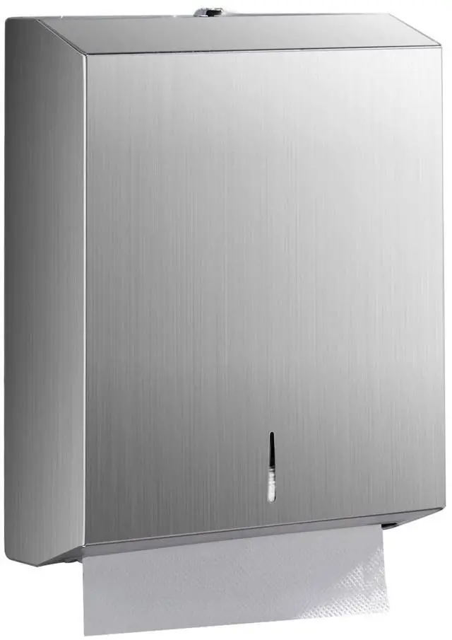 Main image of Paper Towel Dispenser Wall Mount - Multifold Trifold Paper Towel Dispensers, Large Capacity Stainless Steel Tissue Holder, Suitable for Bathrooms and Public Places