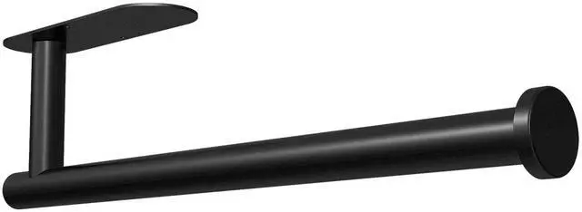 Main image of Paper Towel Holder Under Cabinet Wall Mount for Kitchen Towel, Self-Adhesive Bar, Rack, SUS304 Stainless Steel 13 inch (BlackA, 1)