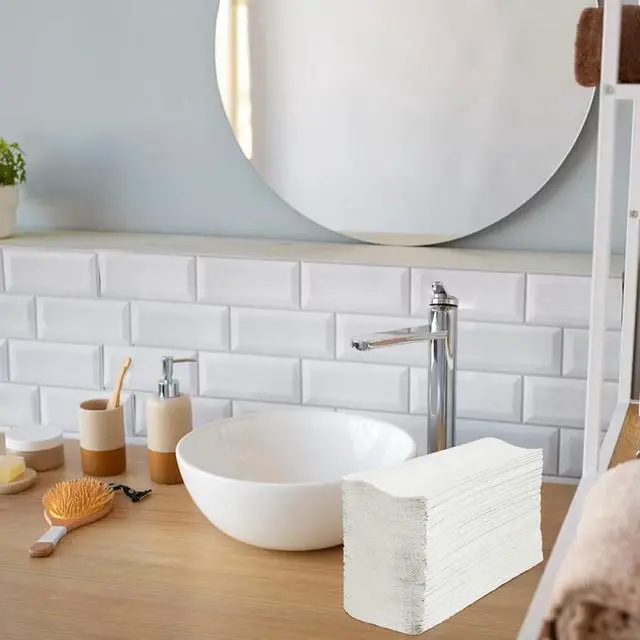 Alt view image 3 of 3 - White MultiFold Paper Towels- Pack of 2-250ct. Total 500 Towels