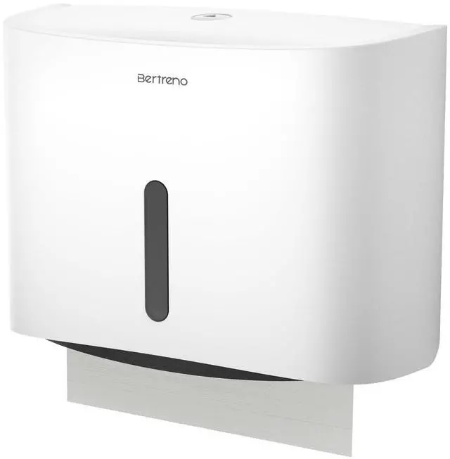 Main image of Commercial Paper Towel Dispenser Wall Mount Paper Towel Holder Large Capacity C Fold Hand Towel Dispenser Bathroom Tissue Dispenser (White)