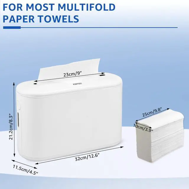 Alt view image 2 of 7 - Countertop Paper Towel Holder, Commercial Paper Towel Dispenser, Multifold Trifold Z-Fold Paper Towel Holder, Napkin Holder Dispenser, Hand Towel Dispenser for Home Kitchen Restaurant