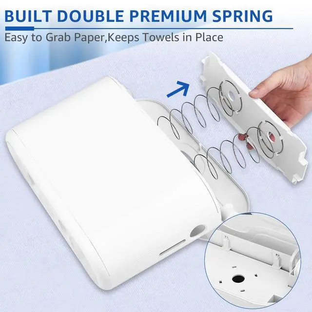 Alt view image 5 of 7 - Countertop Paper Towel Holder, Commercial Paper Towel Dispenser, Multifold Trifold Z-Fold Paper Towel Holder, Napkin Holder Dispenser, Hand Towel Dispenser for Home Kitchen Restaurant