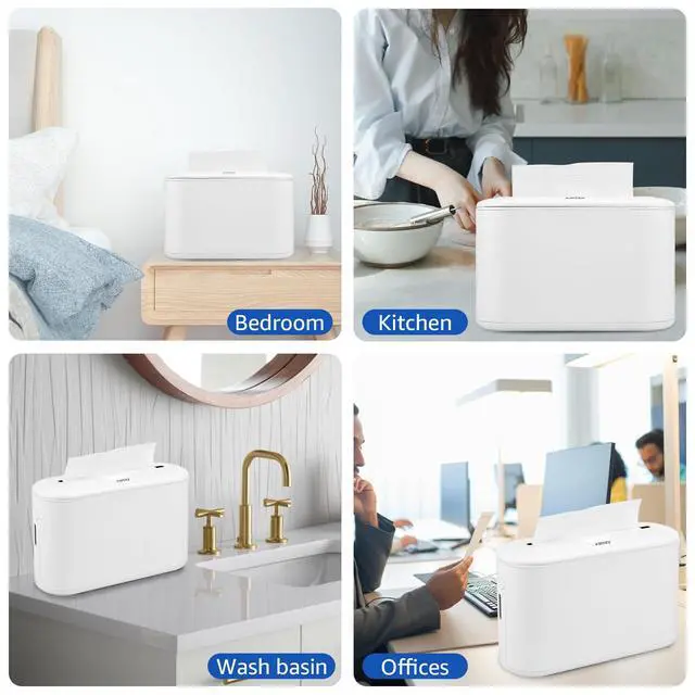 Alt view image 7 of 7 - Countertop Paper Towel Holder, Commercial Paper Towel Dispenser, Multifold Trifold Z-Fold Paper Towel Holder, Napkin Holder Dispenser, Hand Towel Dispenser for Home Kitchen Restaurant