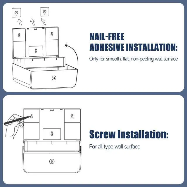 Alt view image 4 of 7 - Wall Mount Paper Towel Dispenser, Fit Multifold Paper Towel Folded Size 10"x3.1" or Smaller, 200 Sheets Capacity Silver Finish