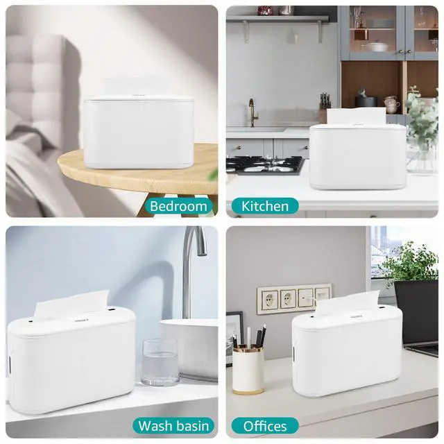 Alt view image 7 of 7 - Paper Towel Holder Countertop, Commercial Paper Towel Dispenser, Multifold Trifold Z-Fold Paper Towel Dispenser, Hand Towel Dispenser, Napkin Holder Dispenser for Home Kitchen Restaurant