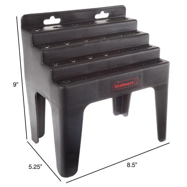 Alt view image 2 of 6 - 26-Piece Screwdriver Set with Wall Mount, Stand, and Magnetic Tips - Phillips, Slotted, Pz, and Star Screw Tips by (Black)