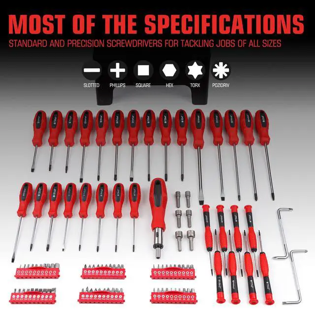 Alt view image 3 of 7 - Magnetic Screwdriver Set with Rack, Includs Precision Screwdriver, Magnetizer Demagnetizer and Magnetic Bowl, DIY Tools for Men