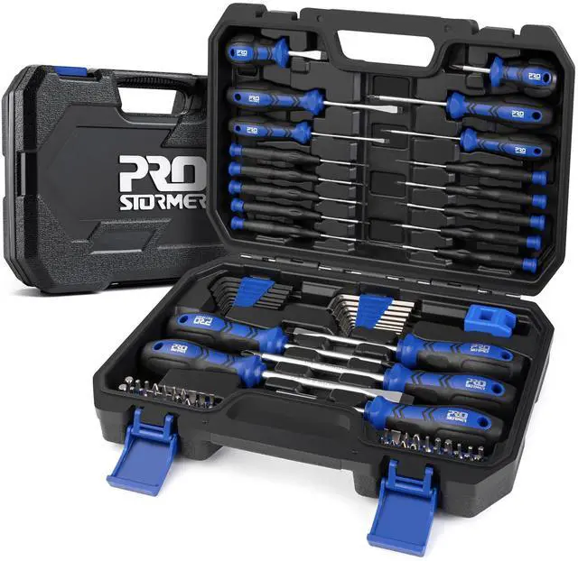 Main image of Magnetic Screwdriver Set, 79-Piece Multi-Purpose Slotted/Phillips Screwdriver Kit with Precision Screwdrivers, Allen Wrench Set and Screwdriver Bits for DIY and Repair Works