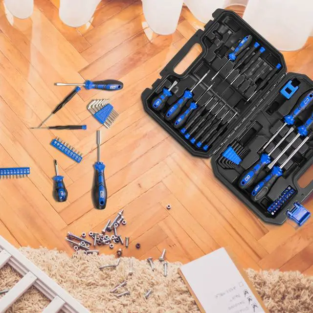 Alt view image 7 of 7 - Magnetic Screwdriver Set, 79-Piece Multi-Purpose Slotted/Phillips Screwdriver Kit with Precision Screwdrivers, Allen Wrench Set and Screwdriver Bits for DIY and Repair Works