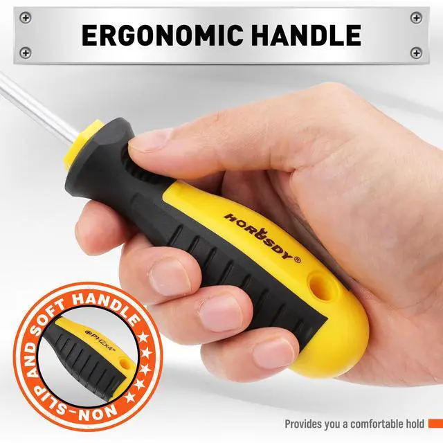 Alt view image 2 of 7 - 11-piece Magnetic Screwdriver Set with Case, 5 Phillips & 5 Flat Head Tips with Magnetizer demagnetizer Precision Screwdriver Set