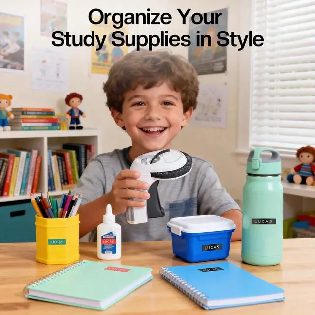 Alt view image 2 of 7 - Embossing Label Maker Machine with Tapes, Manual Embossed Label Maker Retro, Vintage Embosser Labeler 3/8 Inch 9mm 3D Waterproof-Labels for Scrapbooking Supplies Kids DIY Craft Home Office Use