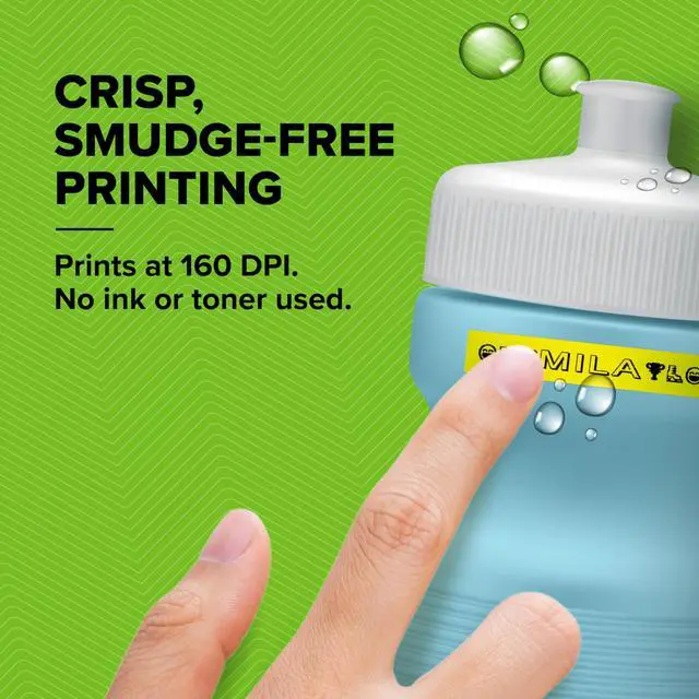 Alt view image 6 of 7 - LetraTag 200B Bluetooth Label Maker, Compact Label Printer, Connects Through Bluetooth Wireless Technology to iOS and Android, Includes 1 White Paper Label Tape, Daydream Blue