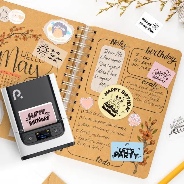 Alt view image 6 of 7 - Thermal Labels for PM220S Label Maker, 1.97"x3.15" (50x80mm), Multi-Purpose Thermal Sticker Label Tape, Self-Adhesive Thermal Paper for Home, Office, 100 Labels/1Roll, White