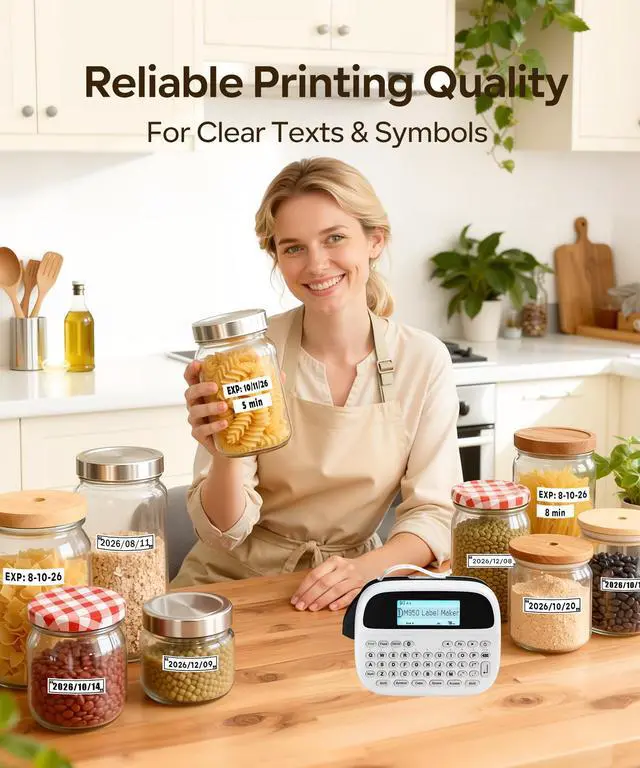 Alt view image 2 of 7 - Label Maker Machine with-Tape, Rechargeable Label Maker Waterproof-Labels, Backlit Bluetooth Labeler, M950 12mm Portable Labeling Maker for Home Organization Office School Teacher Supplies