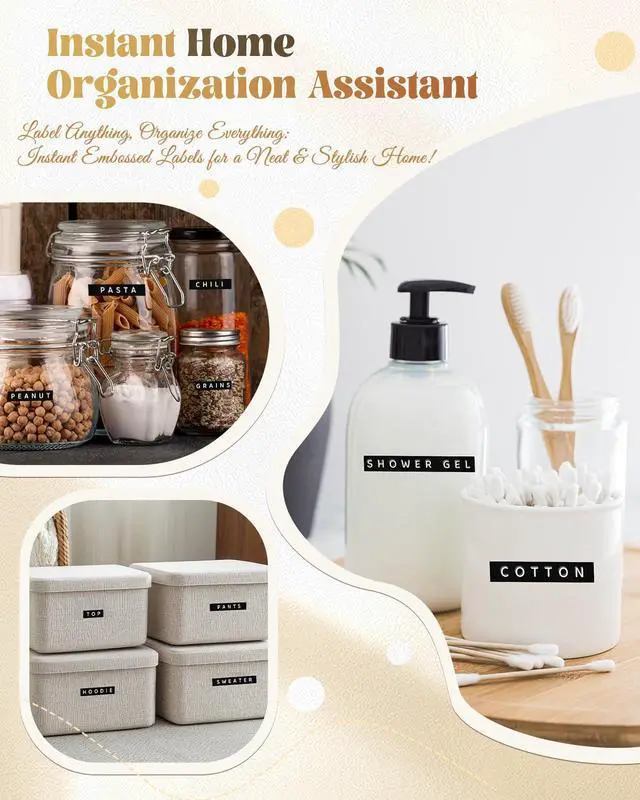 Alt view image 7 of 7 - Embossing Label Maker, Scrapbook Supplies Junk Journal Kit, Vintage Embossed Label Maker Machine with 10-Roll Color 3D Tapes, Retro Manual Embosser for Home DIY Crafts & Scrapbooking, Omega-S