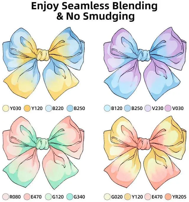 Alt view image 4 of 7 - Alcohol Markers Brush Tip - 61 Pastel Brush & Fine Dual Tip Art Markers for Artist Illustration, Adult Coloring Books, Gifts for Artist Adult, Colorless Blender, Enjoy Blending, Carrying Case