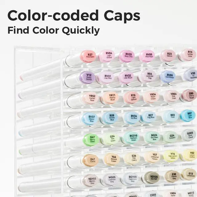 Alt view image 4 of 7 - Alcohol Markers 48 Pastel Colors: AP Certificated Double Tipped Art Marker Set for Artists Adults Coloring Illustration - Chisel and Fine Dual Tips - Oahu of Ohuhu Markers - Refillable